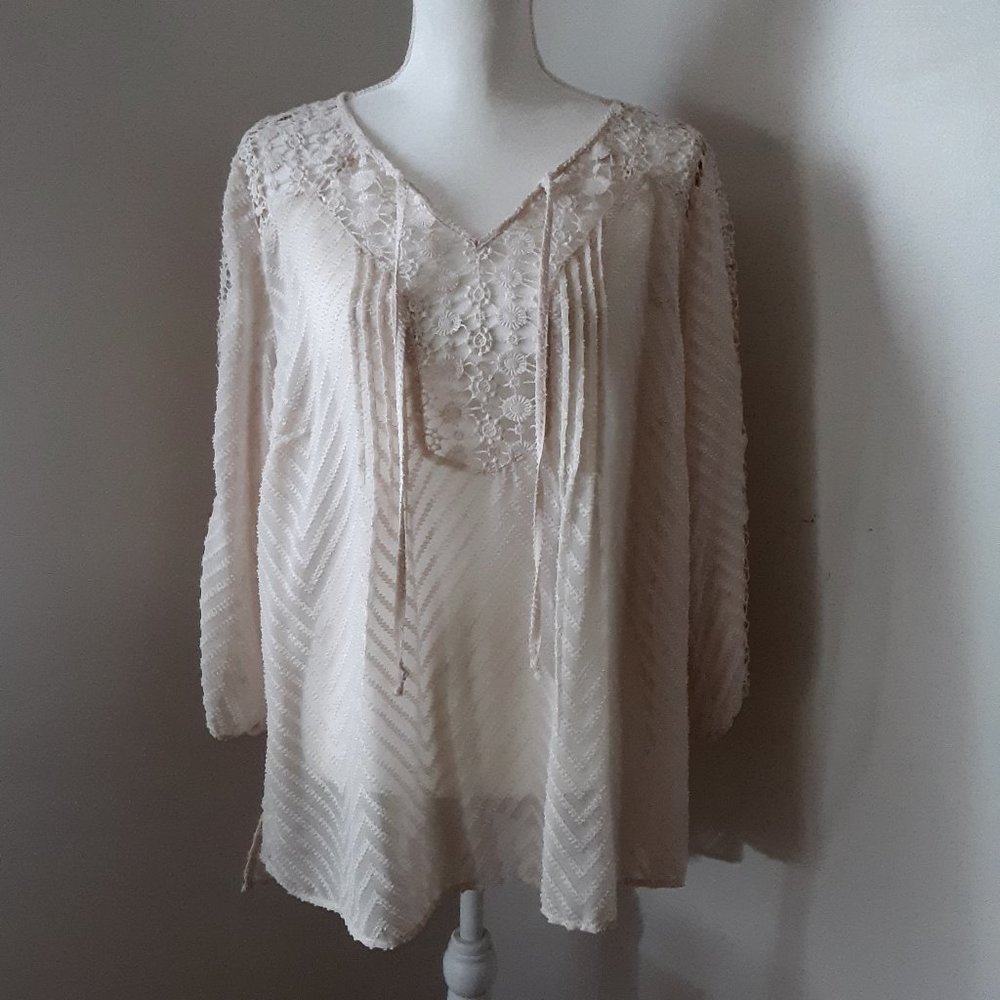 Billa Cream Blouse Size XL